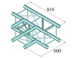 ALUTRUSS QUADLOCK TQ390-QQT35 3-way T-Piece
