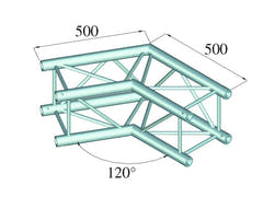 Alutruss QUADLOCK 6082C-22 2-way Corner (120°)