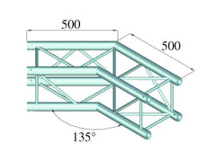 Alutruss QUADLOCK 6082C-23 2-way Corner (135°)