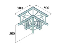 Alutruss QUADLOCK 6082L-30 3-way Corner (90°)