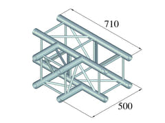 Alutruss QUADLOCK 6082T-35 3-way T-piece