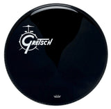 Gretsch Ambassador Ebony 26" stortrommeskind, hvidt logo til venstre
