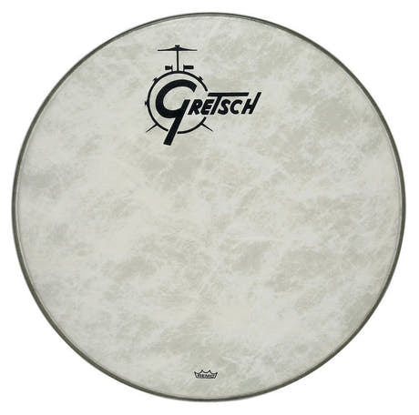 Gretsch Fiberskyn resonansskind 26" til stortromme, logo i midten