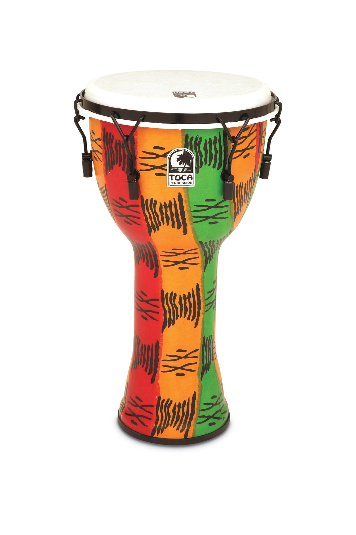 Toca Djembe Freestyle II Mechanically Tuned - Red Mask (TF2DM-12RM)