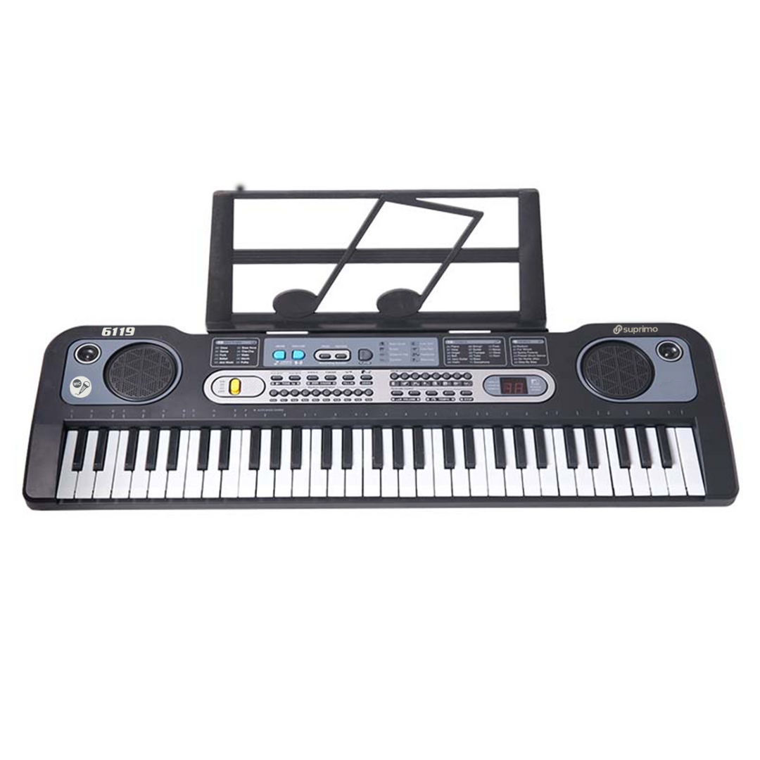 Keyboard med Mikrofon – 61 Tangenter til Børn