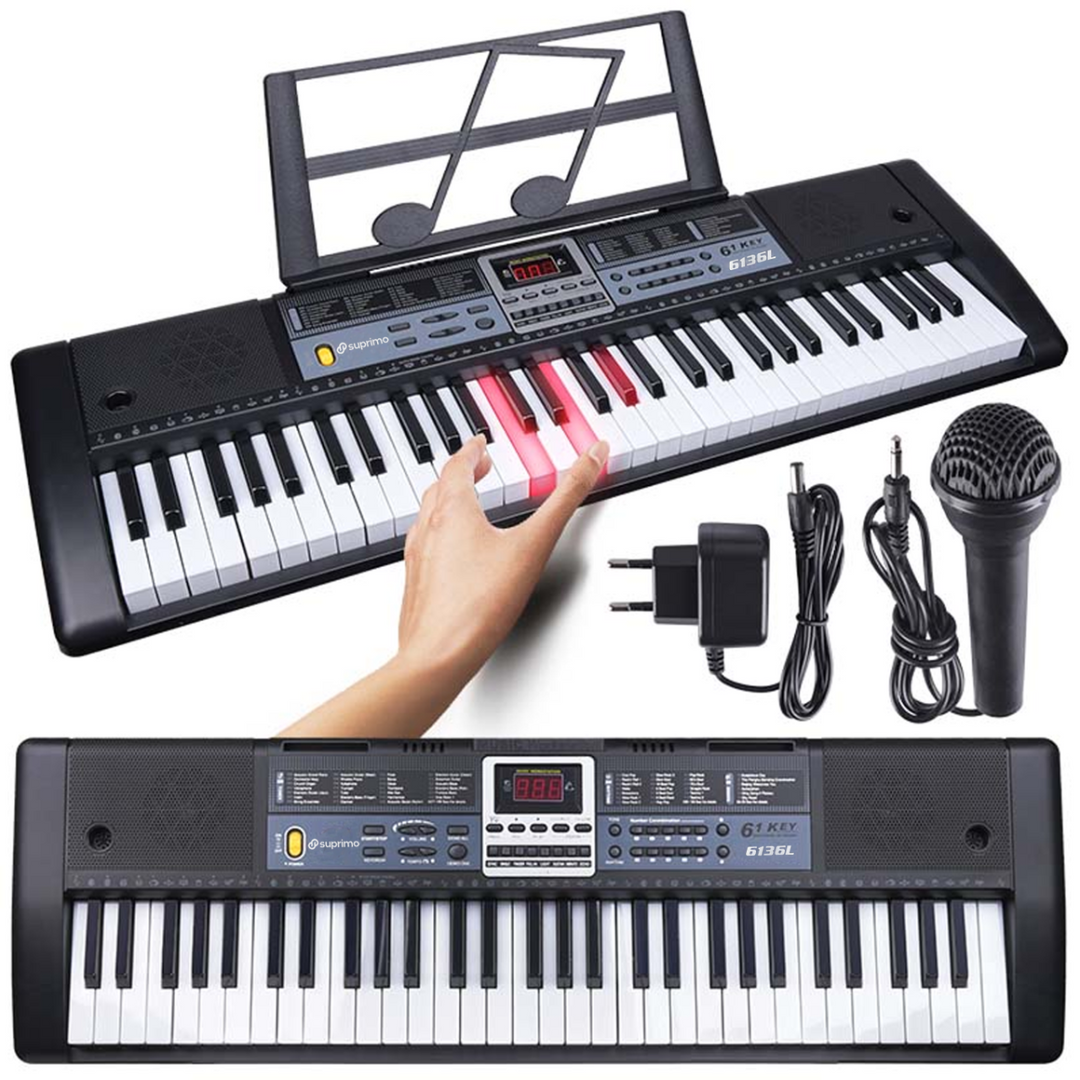 SUPRIMO 6136L keyboard med mikrofon