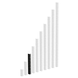 Adam Hall 61535 B Kraftig Rack Skinne (Sort)
