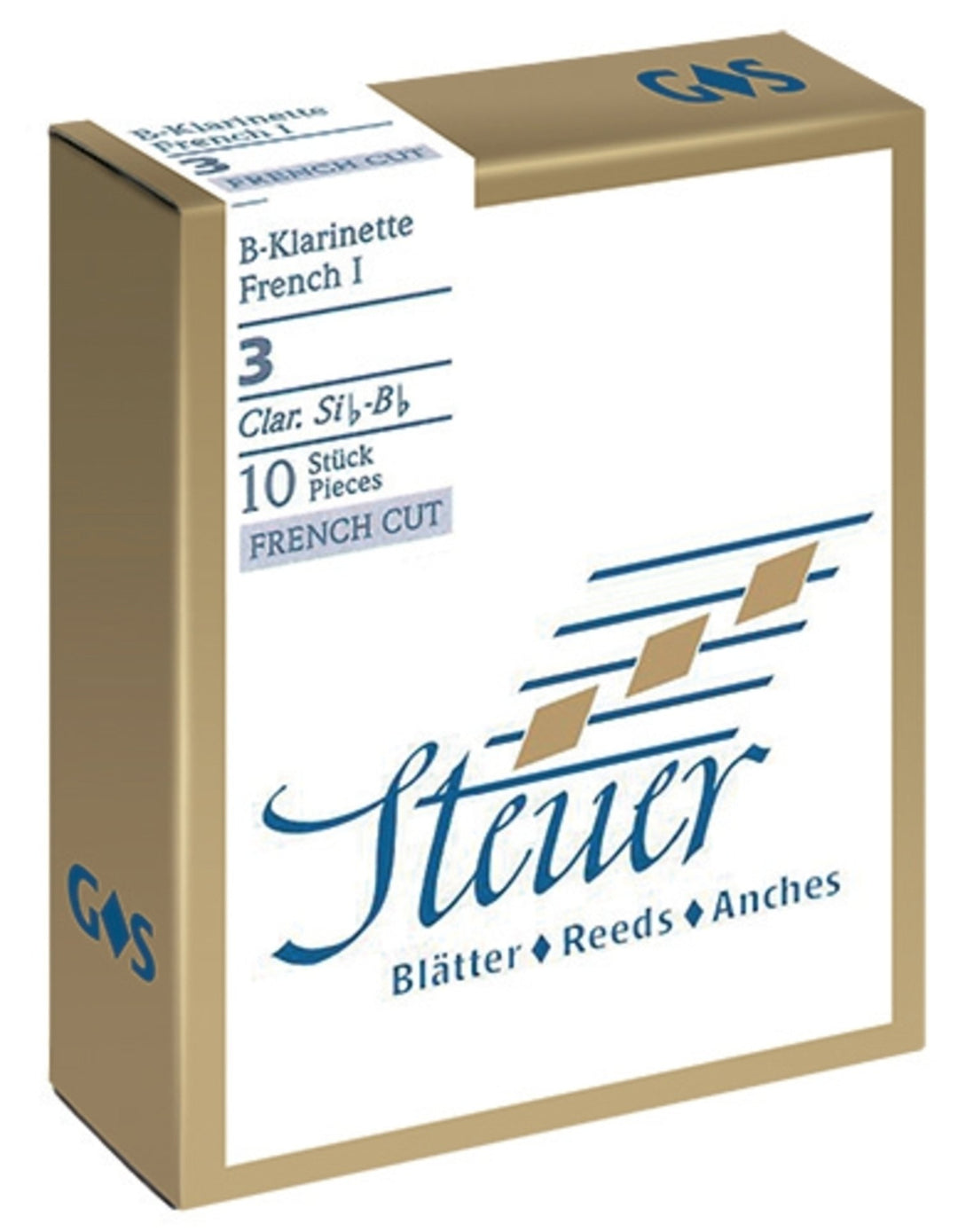 Steuer Reeds Bb-Clarinet Solo White Line - 1,5