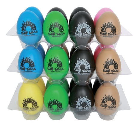 GEWA Club Salsa egg shakere, karton med 24 stk.
