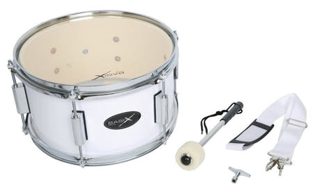 Basix marchtromme 12" x 7", hvid
