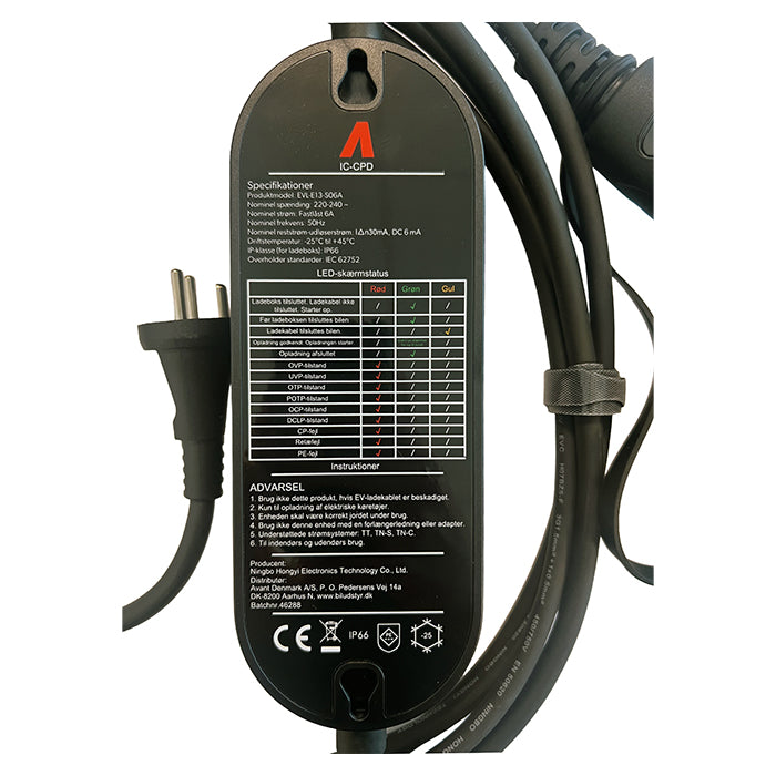 Avant Mormorlader Type-2 6A 1-faset 5 Meter m.taske