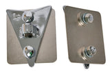 LP3948 side plate til Rebolo og Tantan, 2 huller, krom