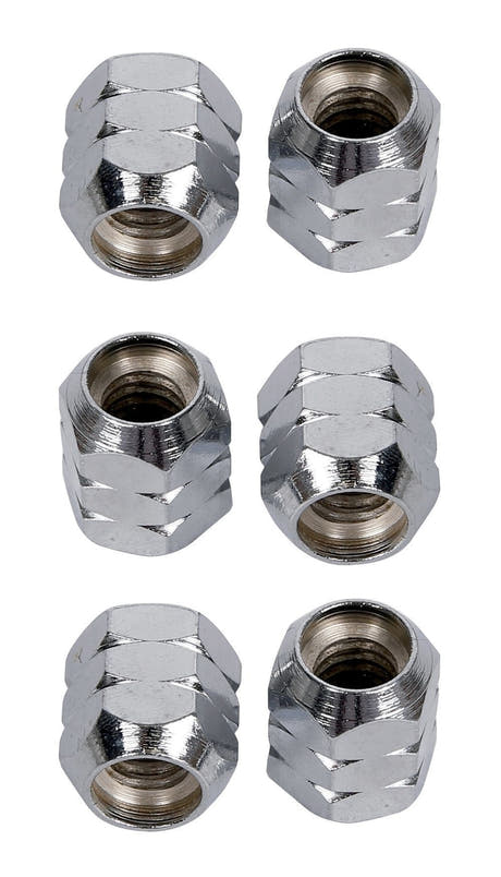 LP952 Super Nuts 5/16" møtrikker, krom, 6 stk.