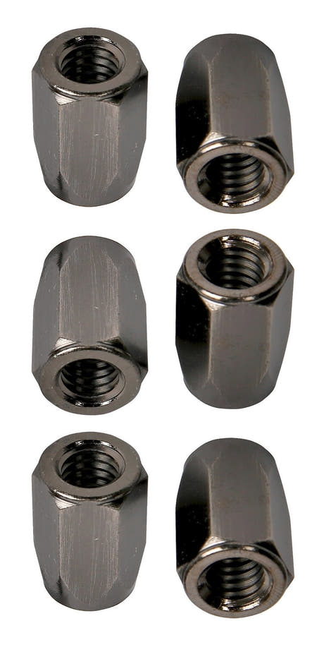 LP952-BN Super Nuts 3/8" møtrikker, børstet nikkel, 6 stk.
