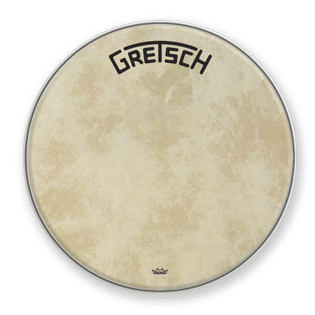 Gretsch Fiberskyn resonansskind 26" til stortromme, logo