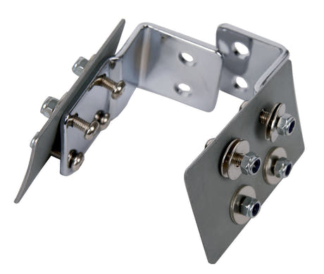 Latin Percussion Mount bracket Timbales for LP + Tito Puente shells + LP980 - LP981 LP981A LP982 stands - 2-Hole, Chrome (LP984)