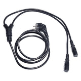 IEC - Y-Split Stik Schuko 1,8m. - 2 x IEC Hun 10A Apparatstik