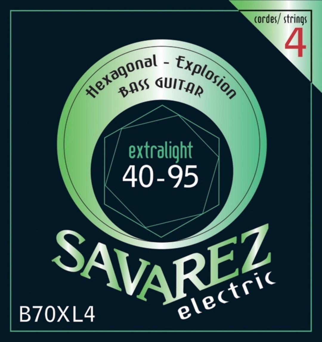 Savarez E-Bass Strings Hexagonal Explosion - 4-str. Ex-Light (B70XL4)