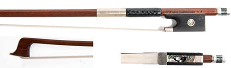 Otto Dürrschmidt GEWA Exclusive violinbue, pernambuco, rund, sølv