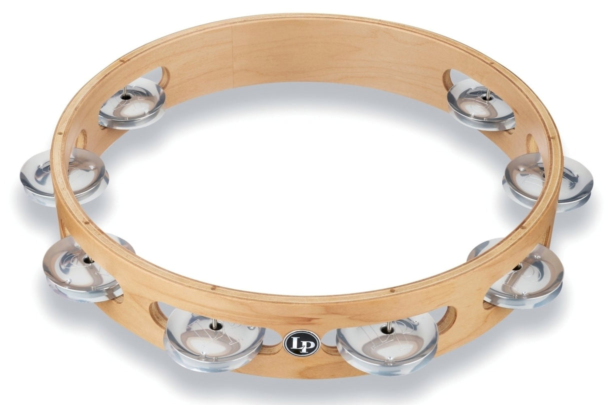 Latin Percussion Tambourine Pro 10 in Single Row Tambourin - Aluminium (LP380A-AL)