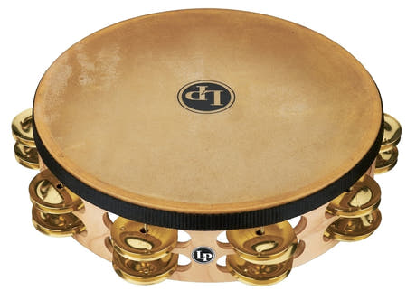 LP Pro LP384-BR 10", messing, dobbelt række, med skind