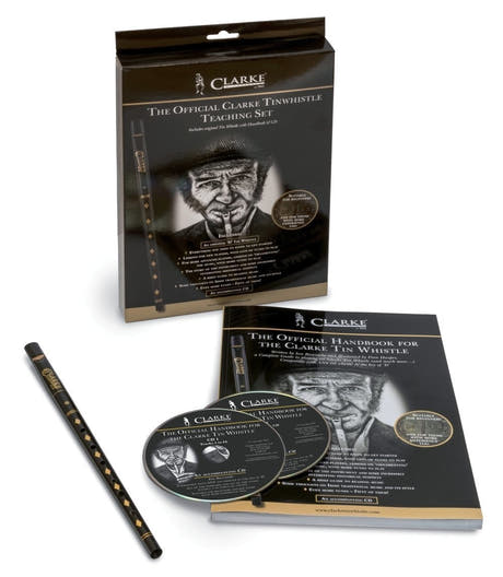 Clarke Original tin whistle i D, startsæt med lærebog og CD