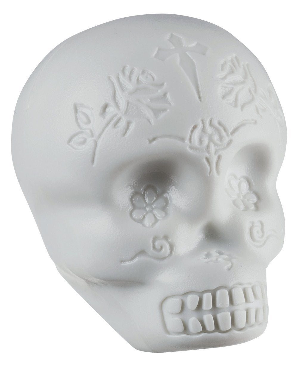 LP Sugar Skull LP006-GLO shaker formet som kranie, selvlysende