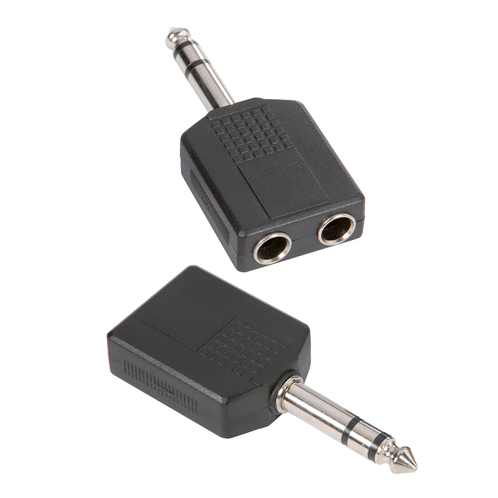 NY VARE - Y-Adapter 2 x 6,3 mm stereo jack hun til 6,3 mm stereo han