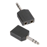 NY VARE - Y-Adapter 2 x 6,3 mm stereo jack hun til 6,3 mm stereo han