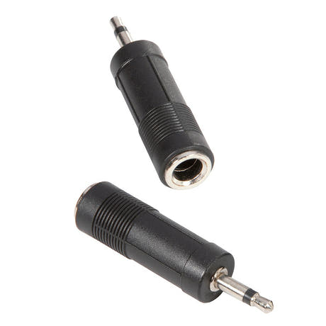 Adapter Audio Stik 6.3 mm Mono Jack Hun til 3.5 mm Mono Jack