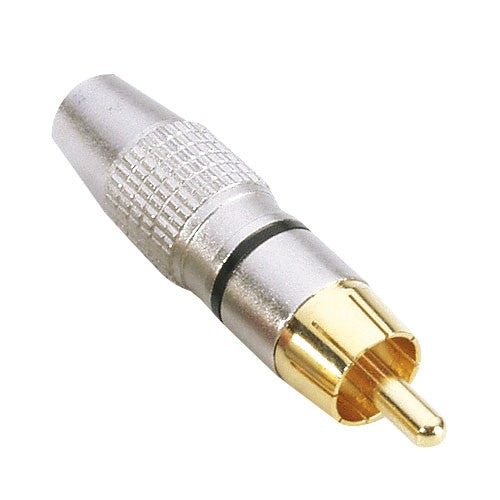 RCA Phono Stik Aluminium Guld kontakter