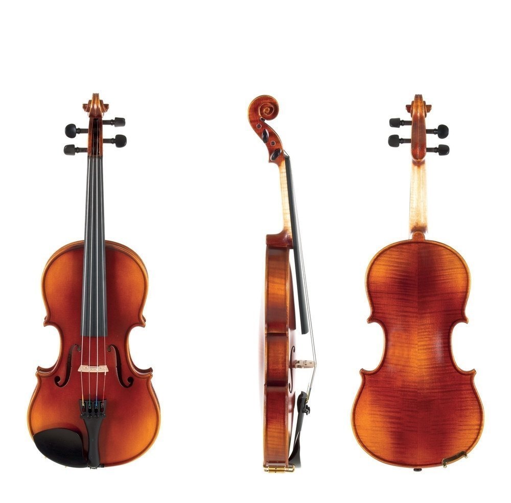 GEWA Ideale violin 4/4 med Wittner-skruer, aflang kasse og træbue