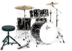 Gretsch Energy trommesæt 22", Black, med Paiste 101 (3 bækkener)