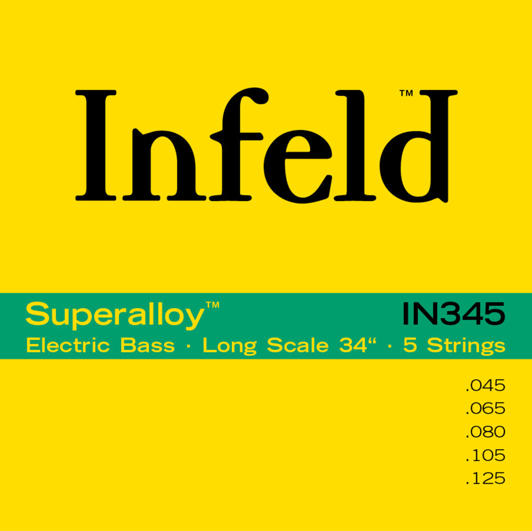 Thomastik-Infeld E-Bass Strings Superalloy. Round Wound Long Scale - Set 5 string long (IN345)