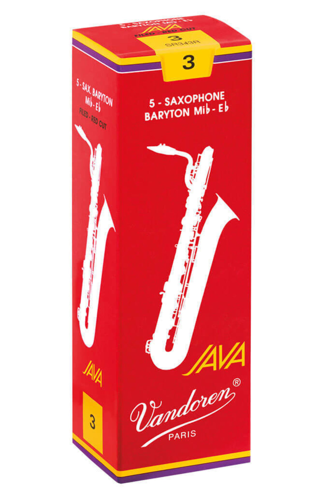 Vandoren Reeds Baritone Saxophone Java Filed Red - 2