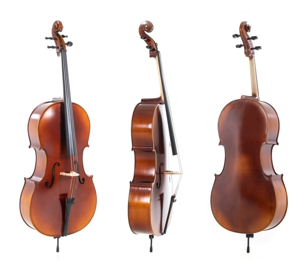 GEWA Allegro cello 3/4, sat op med Wittner-skruer