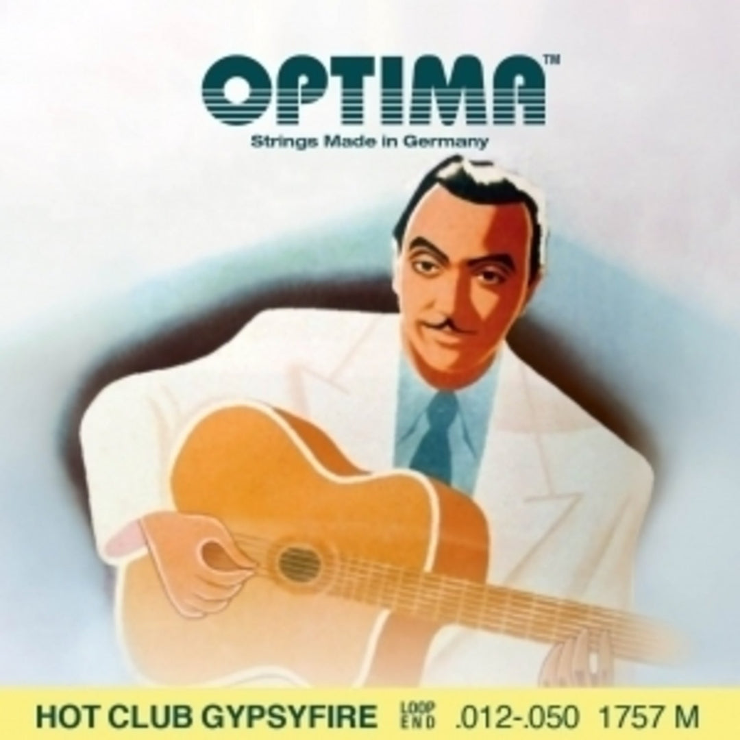 Optima Strings for Acoustic Guitar Hot Club Gypsyfire silver plated - Set with loop end (1757M)