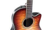 Ovation E-Acoustic Guitar Celebrity Standard Plus Mid Cutaway - Cognac Burst Gloss (CS24X-7C-G)