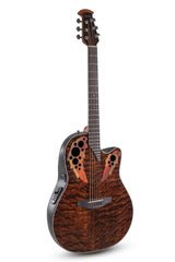 Ovation E-Acoustic Guitar Celebrity Elite Plus Mid Cutaway - Dark Tiger Eye (CE44P-TGE-G)
