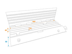 EUROLITE Cablebridge 5 Channels 900x500x50mm