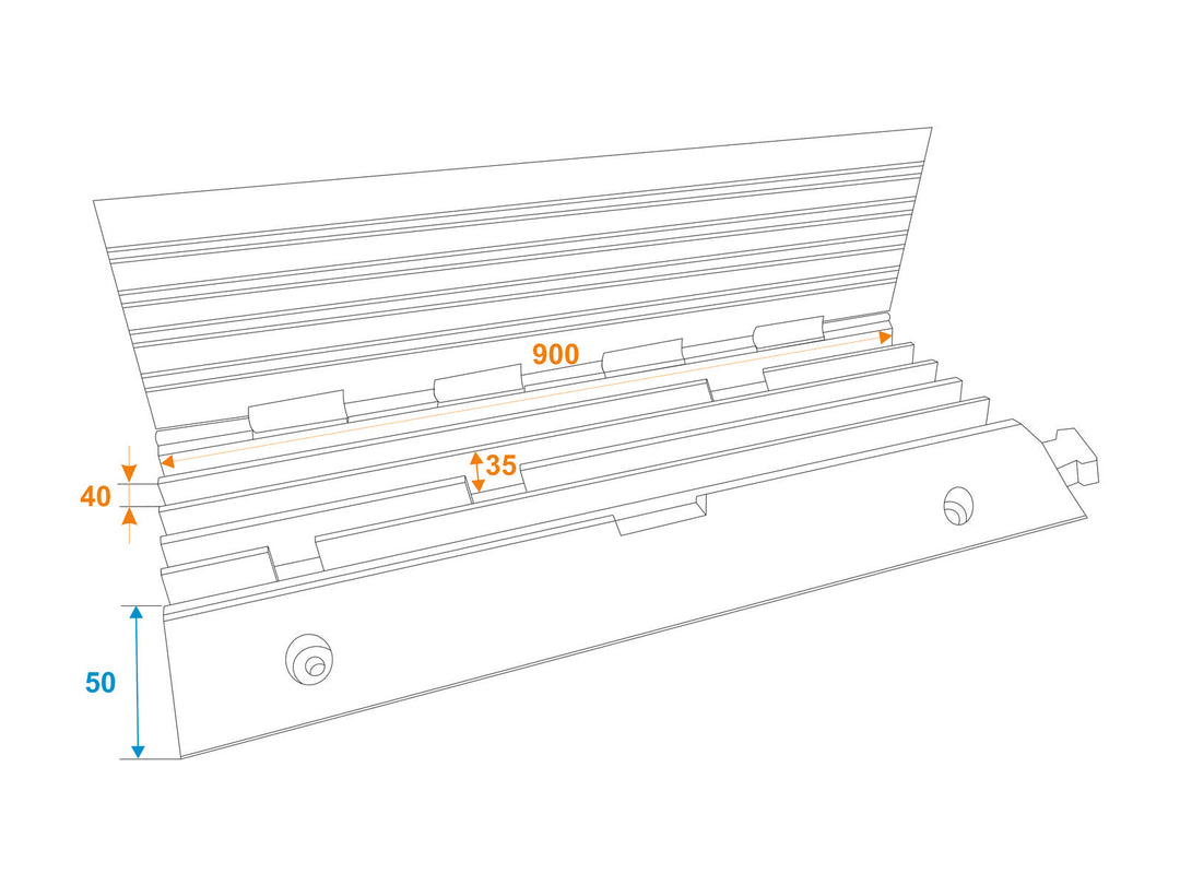 EUROLITE Cablebridge 5 Channels 900x500x50mm