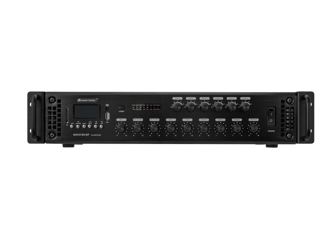 OMNITRONIC MAVZ-60.6P PA Mixing Amplifier