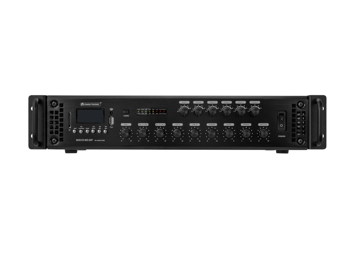 OMNITRONIC MAVZ-60.6P PA Mixing Amplifier