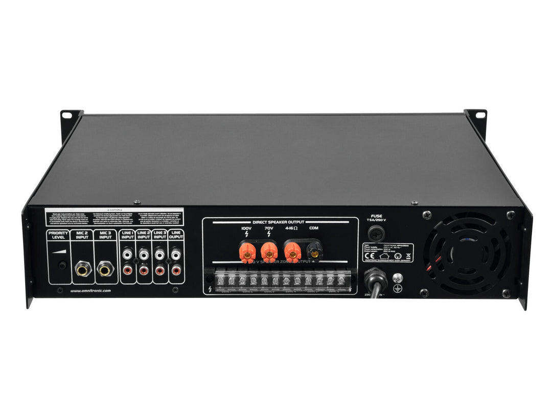 OMNITRONIC MPVZ-250.6 PA Mixing Amplifier