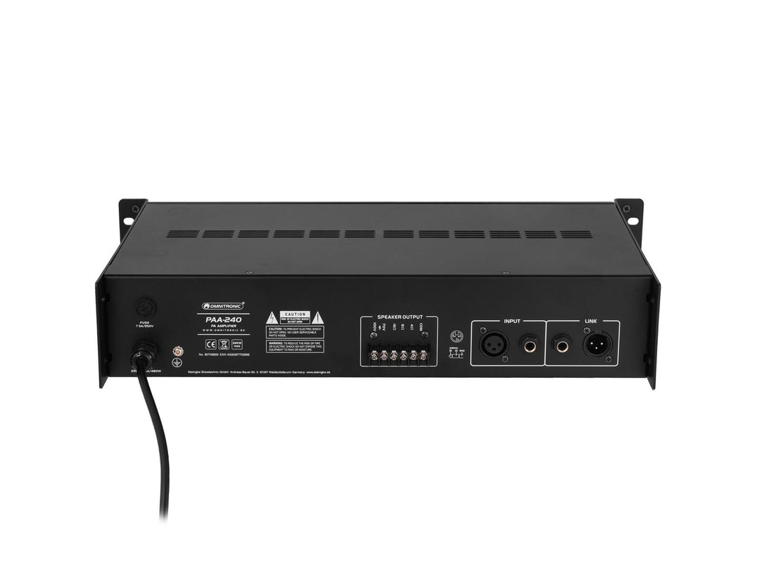 OMNITRONIC PAA-240 PA Amplifier