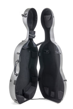 GEWA Polycarbonate 4.6 cellokasse 4/4, grå, Rolly