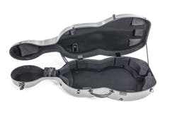 GEWA Polycarbonate 4.6 cellokasse 4/4, grå, Rolly
