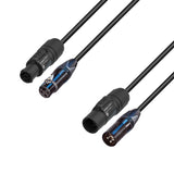 Adam Hall Cables 5 STAR H TCON D 0500 - Hybridkabel | Strøm & DMX | Neutrik® XLR 3-polet x TRUE1® | 5 m
