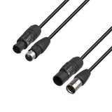 Adam Hall Cables 5 STAR H TCON 5D 0500 IP65 - Hybridkabel | Strøm & DMX | Neutrik® XLR 5-polet IP65 x TRUE1® | 5 m
