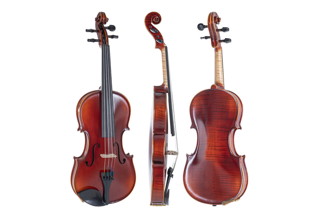 GEWA Violin Ideale - 1/2 (Ready to play incl. shaped case, without bow, with Larsen Aurora strings, transport-secured)